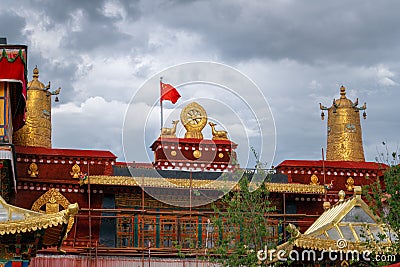 Jokhang Temple Barkhor Lhasa Tibet Editorial Stock Photo